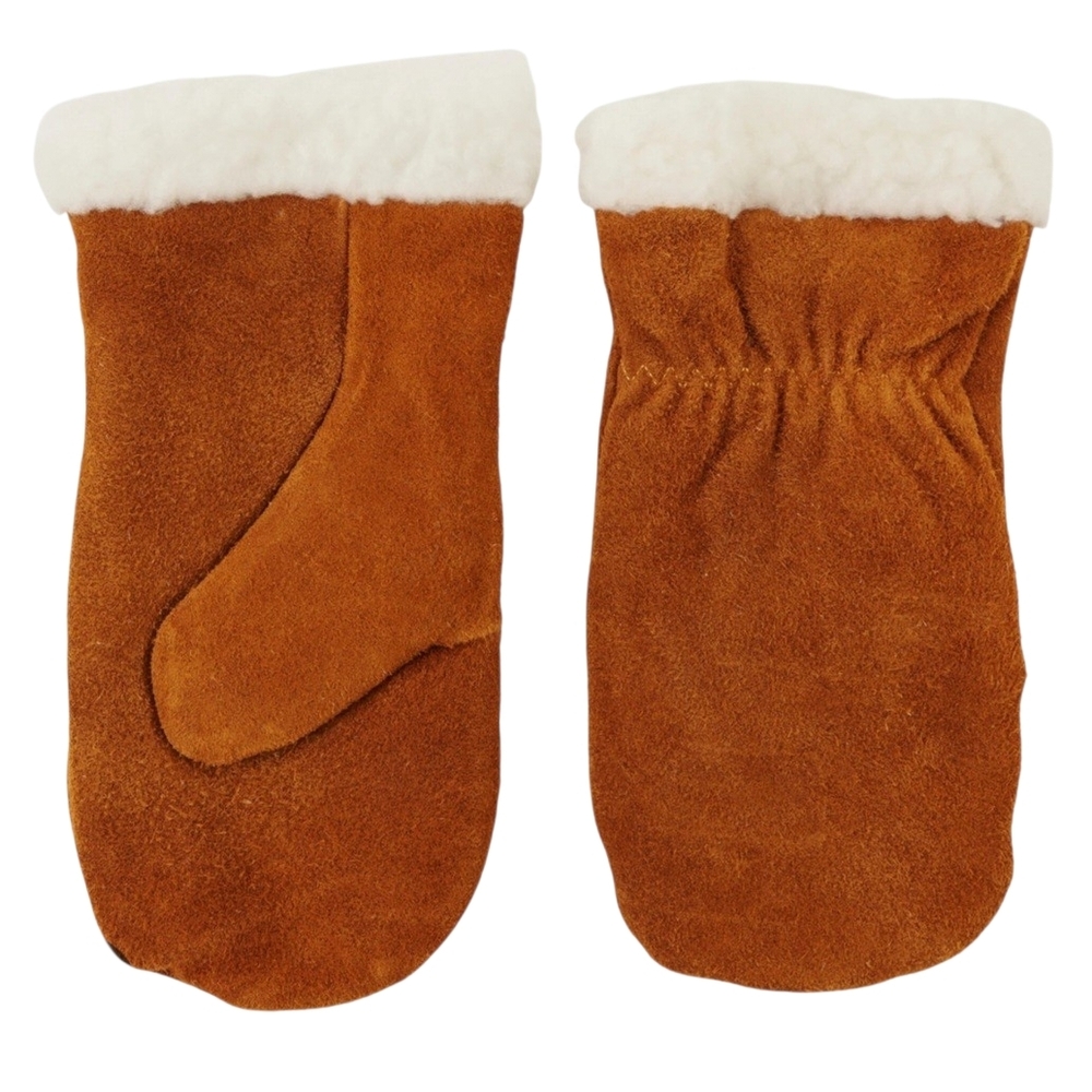 Split Leather Work Gloves Mittens Fleece Lined Insulated Winter Farm Outdoor